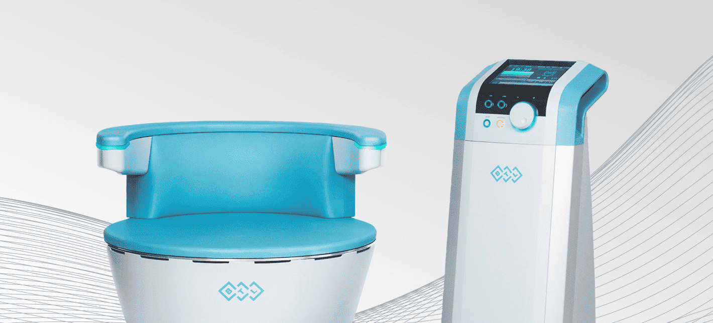 Магнитотерапия мышц тазового дна на кресле BTL EMSELLA